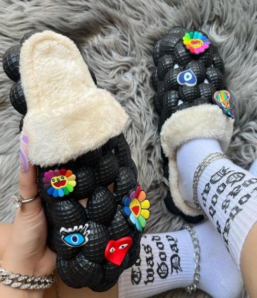 slippers winter fluffy bubble slipper sandals women plush warm furry home slides designer cute massage with charms9845781, Black
slippers winter fluffy bubble slipper sandals women plush warm furry home slides designer cute massage with charms9845781, Black