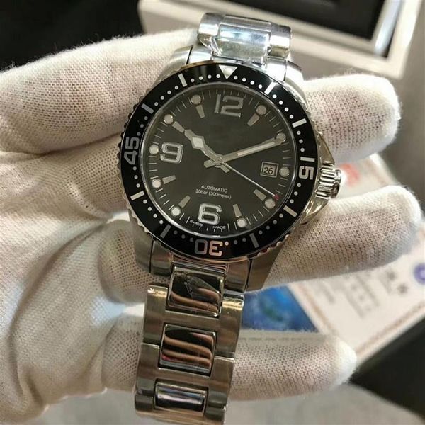 luxury men watch stainless steel strap luminous black dial hydroconquest automatic diver mens watch - l3 642 4 56 6 automatic wris258a, Slivery;brown
luxury men watch stainless steel strap luminous black dial hydroconquest automatic diver mens watch - l3 642 4 56 6 automatic wris258a, Slivery;brown