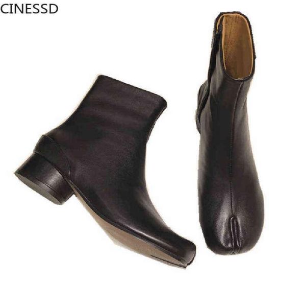 boots women split toe ninja tabi ankle boots round heels 35cm medium heel mm6 lady leather shoes woman short boot brand design bo8161838, Black
boots women split toe ninja tabi ankle boots round heels 35cm medium heel mm6 lady leather shoes woman short boot brand design bo8161838, Black