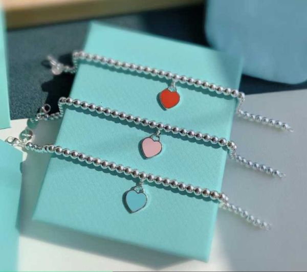 fashion designer tiff necklace high version pure silver round bead bracelet peach heart enamel t family love buddha female live broadcast, Golden;silver
fashion designer tiff necklace high version pure silver round bead bracelet peach heart enamel t family love buddha female live broadcast, Golden;silver