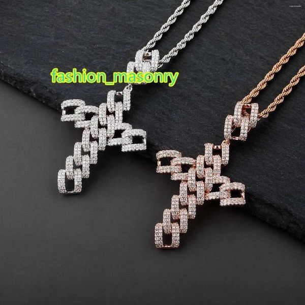 pendant necklaces fashion jewelry iced out curb cuban chain cross hip hop necklace mens/women micro pave cz charm for gifts, Silver
pendant necklaces fashion jewelry iced out curb cuban chain cross hip hop necklace mens/women micro pave cz charm for gifts, Silver