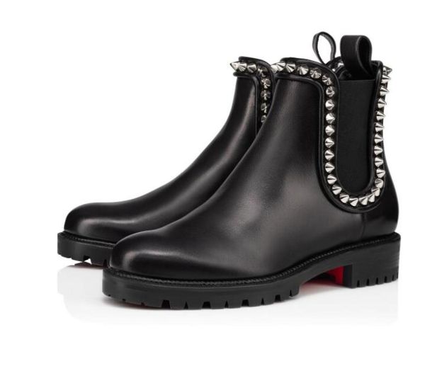2021 autumn and winter new all-match leather boots ladies trendy rivets british style fashion women's short bots capahutta flat party w, Black
2021 autumn and winter new all-match leather boots ladies trendy rivets british style fashion women's short bots capahutta flat party w, Black
