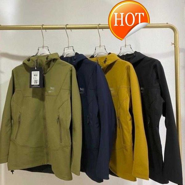 soft shell outdoor jackets men women windbreak sports windbreaker arc designer jacket embroidered zipper hooded outdoor jackets, Black;brown 
soft shell outdoor jackets men women windbreak sports windbreaker arc designer jacket embroidered zipper hooded outdoor jackets, Black;brown