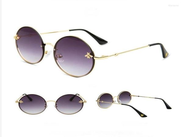 sunglasses luxury round bee women men retro brand designer metal frame oversized shades gafas de sol mujer 20224562549, White;black
sunglasses luxury round bee women men retro brand designer metal frame oversized shades gafas de sol mujer 20224562549, White;black