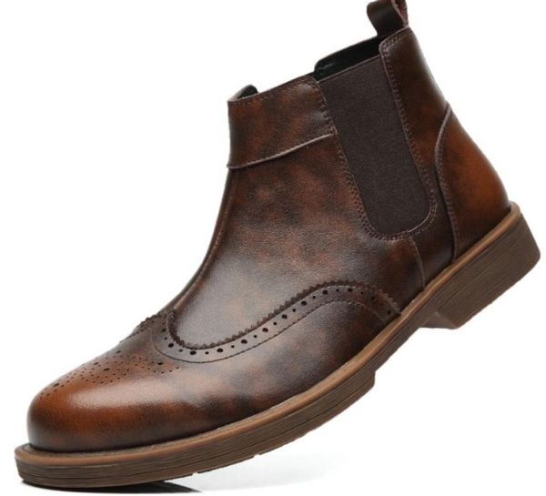 england fashion martin boots men ankle boots slipon casual boots real cow leather rough heel wedges7682204, Black
england fashion martin boots men ankle boots slipon casual boots real cow leather rough heel wedges7682204, Black
