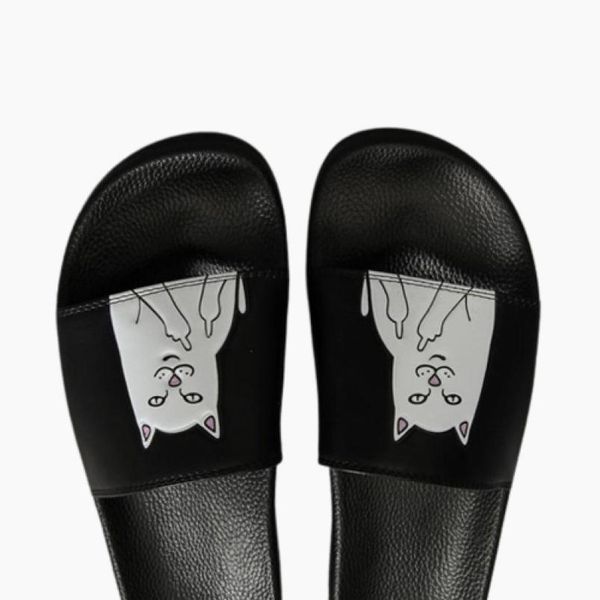 ripndip slippers man and women lovers casual middle finger cats slippers beach sandals outdoor slippers hiphop street sa1707510, Black
ripndip slippers man and women lovers casual middle finger cats slippers beach sandals outdoor slippers hiphop street sa1707510, Black