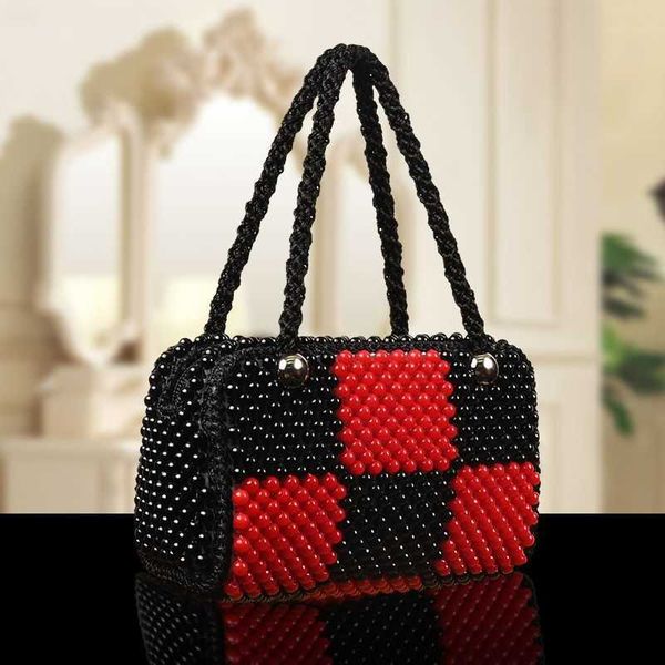 evening bags finished handmade beaded bag oblique straddle handheld woven shoulder women's pearl double carrying 230828
evening bags finished handmade beaded bag oblique straddle handheld woven shoulder women's pearl double carrying 230828