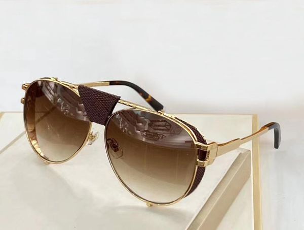 men pilot sunglasses gold brown gradient lens 0981 with leather glasses sun fashion sunglasses shades eye wear new with box4612802, White;black
men pilot sunglasses gold brown gradient lens 0981 with leather glasses sun fashion sunglasses shades eye wear new with box4612802, White;black