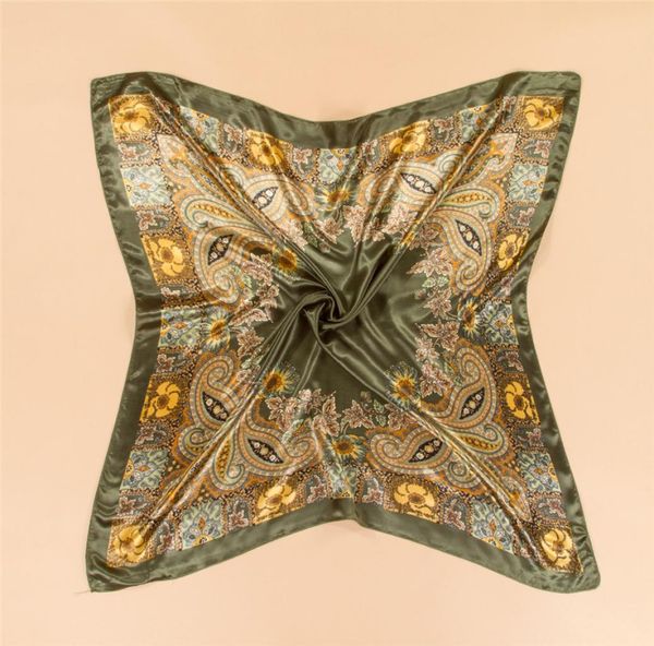 2017 women brand paisley silk scarf printed 9090cm fashion satin square scarf new arrival female shawl wraps elegant women wear s1664478, Blue;gray 
2017 women brand paisley silk scarf printed 9090cm fashion satin square scarf new arrival female shawl wraps elegant women wear s1664478, Blue;gray