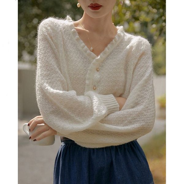 womens sweaters women mohair sweater thin knitted jacket retro cardigan lazy soft autumn big girls #1016 230904, White;black
womens sweaters women mohair sweater thin knitted jacket retro cardigan lazy soft autumn big girls #1016 230904, White;black