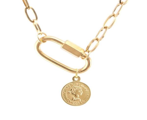 pendant necklaces stainless steel coin saint benedict medal carabiner necklace for women goldsilver color metal virgin mary spira6580886, Silver
pendant necklaces stainless steel coin saint benedict medal carabiner necklace for women goldsilver color metal virgin mary spira6580886, Silver