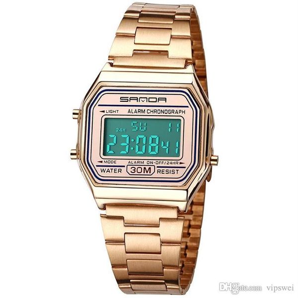 fashion electronic watch luxury led digital military sport wristwatch mens full stainless steel waterproof watches relog304p, Slivery;brown
fashion electronic watch luxury led digital military sport wristwatch mens full stainless steel waterproof watches relog304p, Slivery;brown