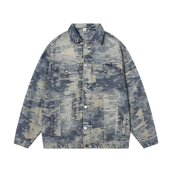 tie dye patchwork washed baggy jeans jacket for men and women streetwear casual denim coat oversized, Black;brown
tie dye patchwork washed baggy jeans jacket for men and women streetwear casual denim coat oversized, Black;brown