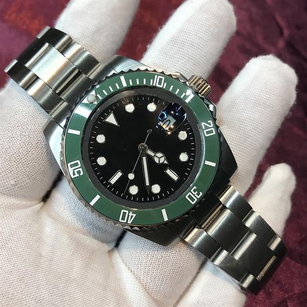 10 styles mens watch silver case 40mm sub watches green dial ceramic bezel automatic mechanical stanless steel fashion sport self-272d, Slivery;brown
10 styles mens watch silver case 40mm sub watches green dial ceramic bezel automatic mechanical stanless steel fashion sport self-272d, Slivery;brown
