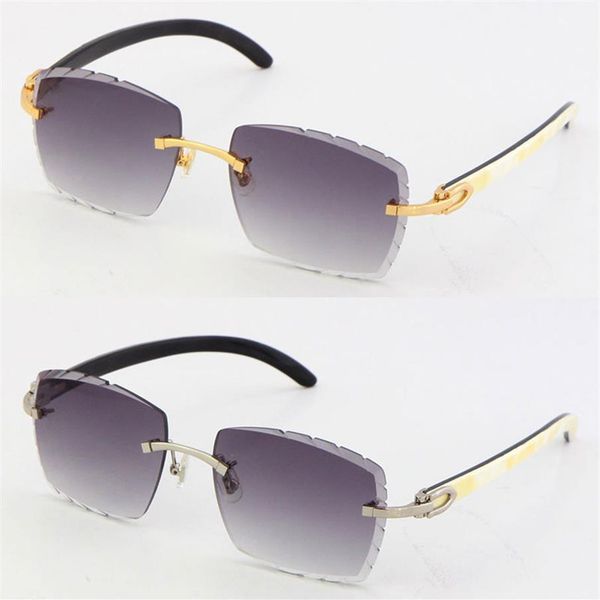 selling rimless fashion luxury designer sunglasses original white mix black buffalo horn diamond cut lens glasses male and female 304i, White;black
selling rimless fashion luxury designer sunglasses original white mix black buffalo horn diamond cut lens glasses male and female 304i, White;black