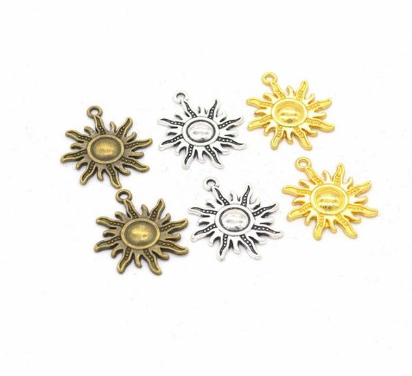 50pcspack sun charms diy jewelry making pendant fit bracelets necklaces earrings handmade crafts silver bronze charm1032227, Bronze;silver 
50pcspack sun charms diy jewelry making pendant fit bracelets necklaces earrings handmade crafts silver bronze charm1032227, Bronze;silver