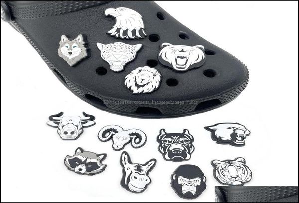 shoe parts accessories shoes pvc black white animal head charms charm jibitz buttons buckle soft rubber r2dgl9941819, White;pink
shoe parts accessories shoes pvc black white animal head charms charm jibitz buttons buckle soft rubber r2dgl9941819, White;pink