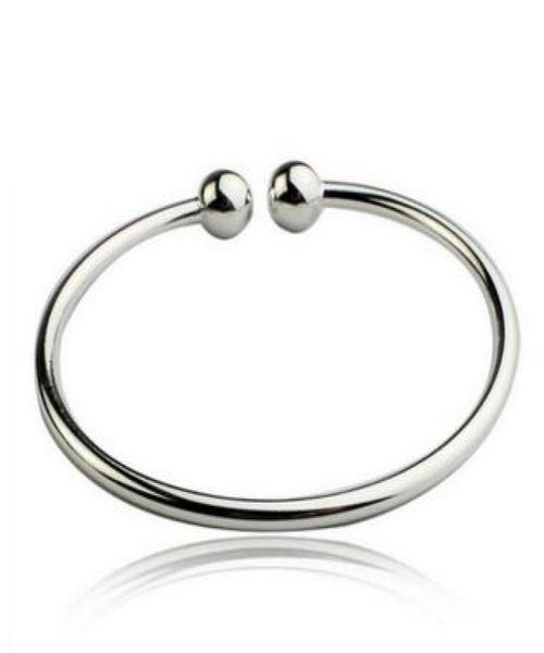 double ball silver bracelet women open bangle cuff wristband hand cuffs 925 sterling silver bracelets fashion bangles9933702, Black
double ball silver bracelet women open bangle cuff wristband hand cuffs 925 sterling silver bracelets fashion bangles9933702, Black