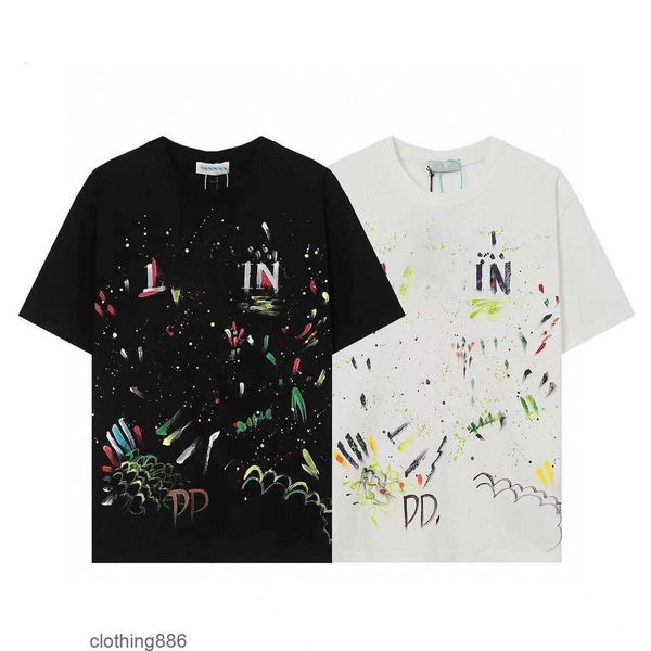 designer luxury lanvins classic spicy ink loose round neck short sleeve versatile men and women's couple t-shirt fashion, White;black
designer luxury lanvins classic spicy ink loose round neck short sleeve versatile men and women's couple t-shirt fashion, White;black