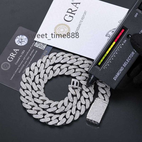 selling men hip hop jewelry bling 15mm sterling silver vvs moissanite iced out cuban link chain necklace with certificate
selling men hip hop jewelry bling 15mm sterling silver vvs moissanite iced out cuban link chain necklace with certificate