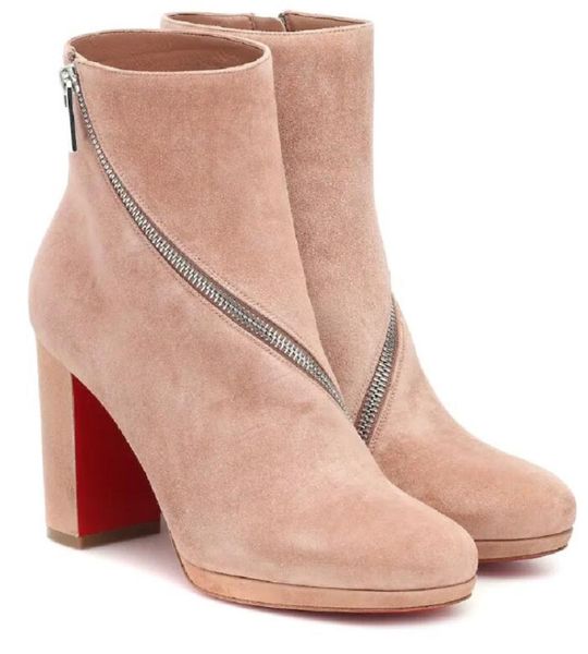 winter ankle boots round toe high heels zip chunky heels women booty ladies bottes red-sole booties eu35-435564623, Black
winter ankle boots round toe high heels zip chunky heels women booty ladies bottes red-sole booties eu35-435564623, Black