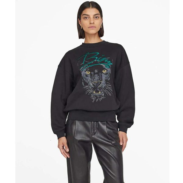 23 women's sweatshirt anines bing panther head pullover print letter embroidery brushed cotton round neck women's sweater, Black
23 women's sweatshirt anines bing panther head pullover print letter embroidery brushed cotton round neck women's sweater, Black