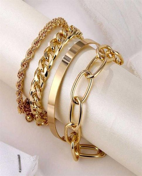 bracelet vkme 4 stcke punk curb kubanischen kette set fr frauen miami boho dicken gold farbe charme armbnder armreifen mode schmuc5893946, Golden;silver
bracelet vkme 4 stcke punk curb kubanischen kette set fr frauen miami boho dicken gold farbe charme armbnder armreifen mode schmuc5893946, Golden;silver