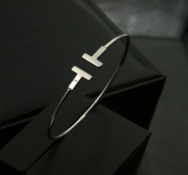 pulsera mujer new luxury quality fashion women jewelry stainls steel open cuff double t bangle bracelet sier rose gold3941722, Black
pulsera mujer new luxury quality fashion women jewelry stainls steel open cuff double t bangle bracelet sier rose gold3941722, Black