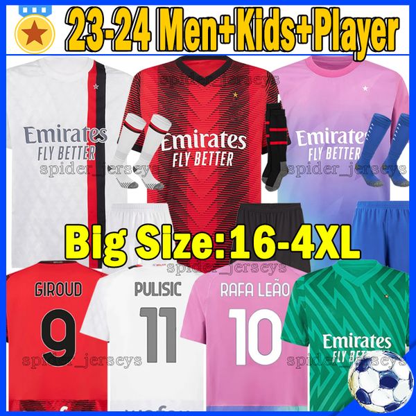 xxxl 4xl 23 24 rafa leao soccer jerseys bennacer theo 2023 2024 tomori ac milanes pulisic chukwueze giroud fans player version football shir, Black;yellow
xxxl 4xl 23 24 rafa leao soccer jerseys bennacer theo 2023 2024 tomori ac milanes pulisic chukwueze giroud fans player version football shir, Black;yellow