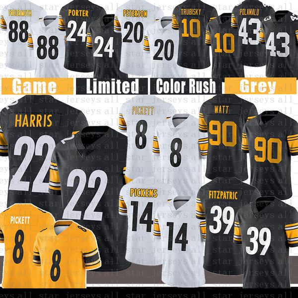 najee harris football jersey men kenny pickett t.j. watt mitchell trubisky patrick peterson joey porter jr. pat freiermuth george pickens mi, Black;red
najee harris football jersey men kenny pickett t.j. watt mitchell trubisky patrick peterson joey porter jr. pat freiermuth george pickens mi, Black;red