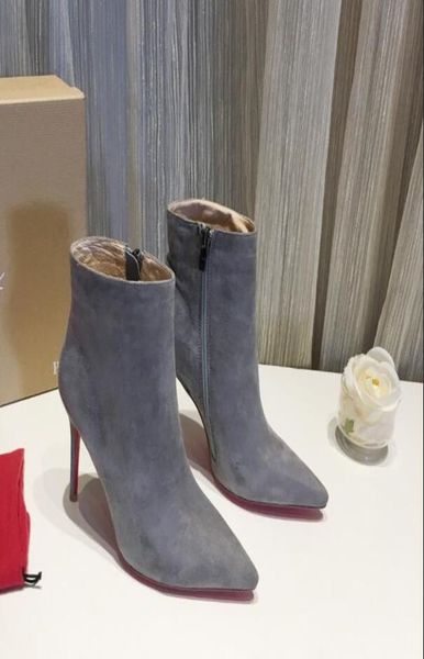 with box new shoes womens high heels 10cm boot ankle winter real leather pumps paris boots size 35-415255118, Black
with box new shoes womens high heels 10cm boot ankle winter real leather pumps paris boots size 35-415255118, Black