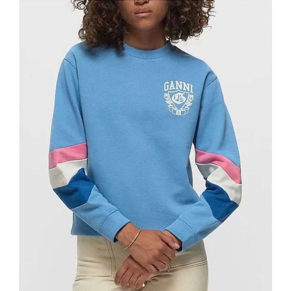 23ss gannis fashion designer sweatshirt hoodies classic style cotton colored versatile casual women loose pullover hoodie sweater, Black
23ss gannis fashion designer sweatshirt hoodies classic style cotton colored versatile casual women loose pullover hoodie sweater, Black