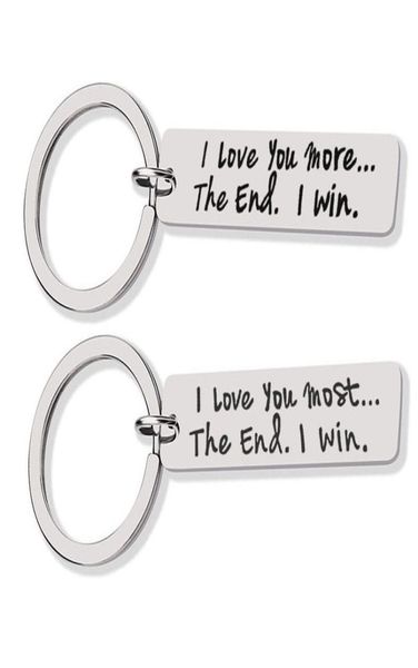 custom couple jewelry keychain i love you more the end i win stainless steel charm keyring valentines day gift husband wife gift5762486, Silver
custom couple jewelry keychain i love you more the end i win stainless steel charm keyring valentines day gift husband wife gift5762486, Silver