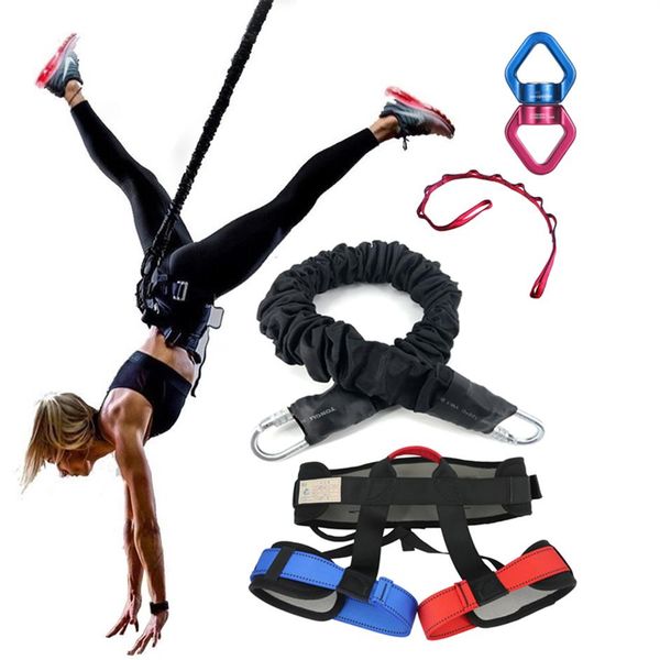 five-piece suit aerial bungee dance band workout fitness anti-gravity yoga resistance trainer resistance band training kit2763