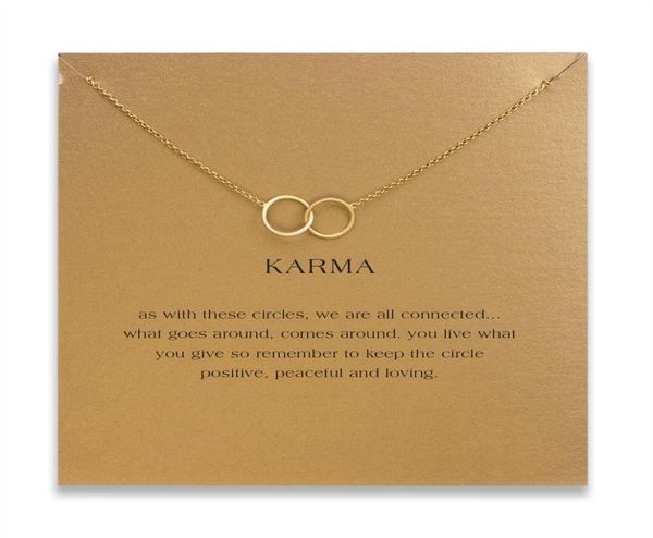with carddogeared necklace with 2 circles pendantkarmagold and silver color and 955618
with carddogeared necklace with 2 circles pendantkarmagold and silver color and 955618