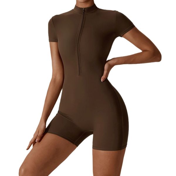 spring and summer fitness training zipper style women short sleeve one-piece yoga dress
spring and summer fitness training zipper style women short sleeve one-piece yoga dress