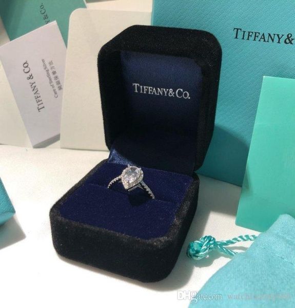 women jewelry 925 silver diamond ring brand luxury high carbon diamond tear drop shape simple ring couple customization original b7581213
women jewelry 925 silver diamond ring brand luxury high carbon diamond tear drop shape simple ring couple customization original b7581213