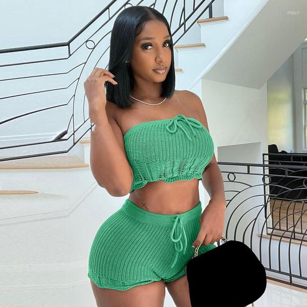 women' trackuit wuhe knitted women two piece set tube crop and short summer matching short set birthday party club21, Gray
women' trackuit wuhe knitted women two piece set tube crop and short summer matching short set birthday party club21, Gray