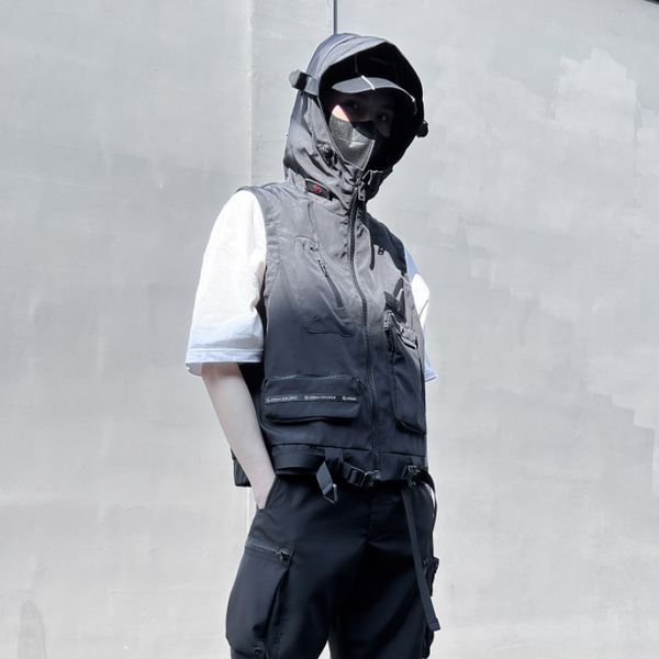 men's vests 2023 spring baggy patch pocket techwear hooded vest mens casual cargo waistcoat hip hop street sleeveless jacket 230905, Black;white
men's vests 2023 spring baggy patch pocket techwear hooded vest mens casual cargo waistcoat hip hop street sleeveless jacket 230905, Black;white