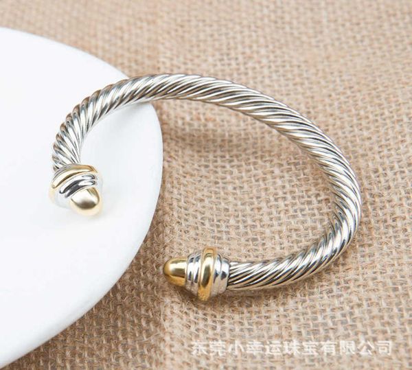 wedding cuff bracelet round head open 7mm bracelets 2023 designer design bangle bracelet jewelry men women twisted fashion versatile1635851, Golden;silver
wedding cuff bracelet round head open 7mm bracelets 2023 designer design bangle bracelet jewelry men women twisted fashion versatile1635851, Golden;silver