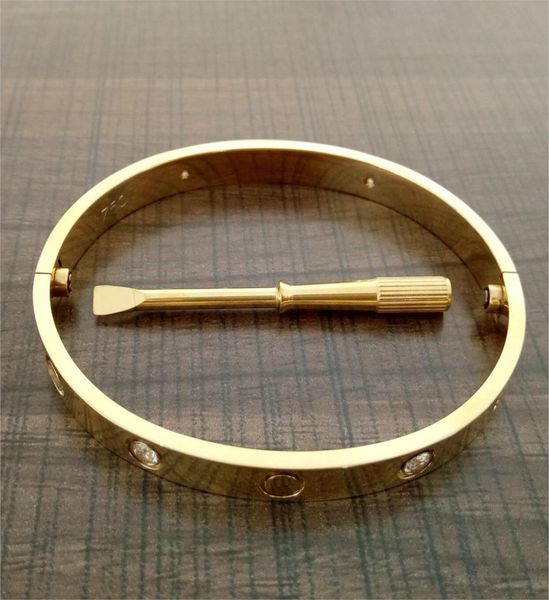 selling arrival 161921cm lovers bangles 316l titanium steel bracelets brand cz stone screwdriver bracelet bangle for women 8591716, Black
selling arrival 161921cm lovers bangles 316l titanium steel bracelets brand cz stone screwdriver bracelet bangle for women 8591716, Black