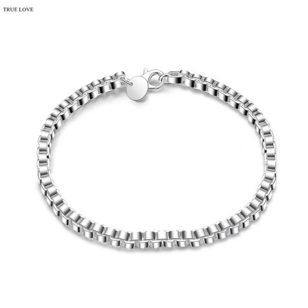 global 925 sterling silver plated 4mm box chain bracelet fashion jewelry whole christmas gifts low 7895395, Black
global 925 sterling silver plated 4mm box chain bracelet fashion jewelry whole christmas gifts low 7895395, Black