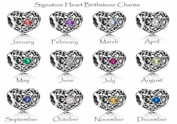 designer s925 sterling silver signature heart birthstone bracelet charm beads fit for european bracelet diy bead charms1874083, Black
designer s925 sterling silver signature heart birthstone bracelet charm beads fit for european bracelet diy bead charms1874083, Black