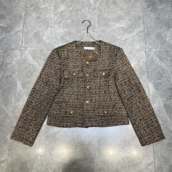 cardigan tweed jacket designer jacket womens early fall fashion metal twisted buckle decoration temperament short tweed-wool jackets, Black;brown
cardigan tweed jacket designer jacket womens early fall fashion metal twisted buckle decoration temperament short tweed-wool jackets, Black;brown