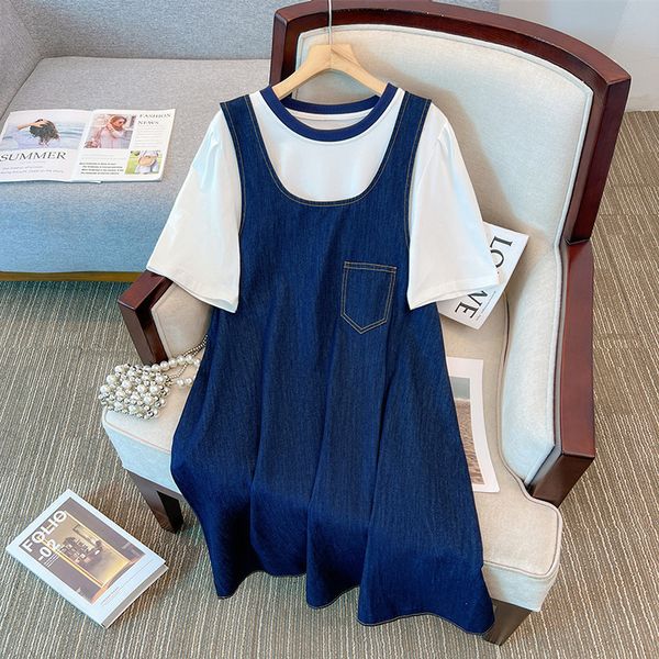 women's plus size tracksuits 160kg bust 160 summer loose denim sleeveless vest skirt twopiece dress blue 6xl 7xl 8xl 9xl 10xl 230905, Black
women's plus size tracksuits 160kg bust 160 summer loose denim sleeveless vest skirt twopiece dress blue 6xl 7xl 8xl 9xl 10xl 230905, Black
