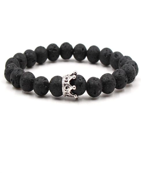 8mm lava rock stone crown rhinestone bracelets elastic bracelet lava essential oil perfume diffuser bracelets1133997, Black
8mm lava rock stone crown rhinestone bracelets elastic bracelet lava essential oil perfume diffuser bracelets1133997, Black
