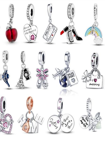 925 sterling silver heart charms rainbow tower charms family tree charm fit bracelet for women jewelry gift8368031, Black
925 sterling silver heart charms rainbow tower charms family tree charm fit bracelet for women jewelry gift8368031, Black