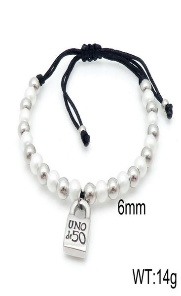 fashion women men silver color gold stainless steel round lock uno de50 weave black red ball bead bracelet jewelry 2104214845293, Golden;silver
fashion women men silver color gold stainless steel round lock uno de50 weave black red ball bead bracelet jewelry 2104214845293, Golden;silver