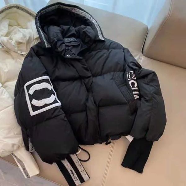 womans designer channel down jacket autumn and winter women puffer jackets coat embroidery c lapel hooded zipper casual short small parka, Black
womans designer channel down jacket autumn and winter women puffer jackets coat embroidery c lapel hooded zipper casual short small parka, Black