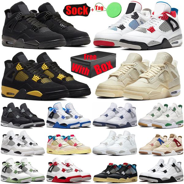 with box jumpman 4 4s basketball shoes black cat for men women bred sdedoam red thunder university blue fire red men trainers sports sneaker
with box jumpman 4 4s basketball shoes black cat for men women bred sdedoam red thunder university blue fire red men trainers sports sneaker
